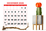 2028 Large No. Color 8.5x11 Calendar, a Stationery Template by Running With Foxes (Thumbnail 5 of 6)