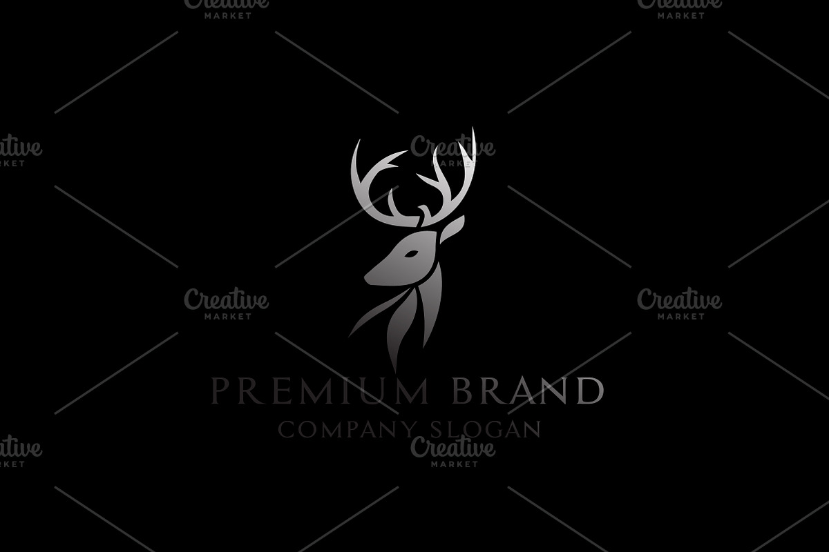 Premium Deer Logo - Mock-Up & Vector, a Branding & Logo Template by Multiple (Photo 4 of 5)
