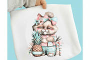 Whimsical Summer Cat Clipart, an Illustration by SVGArt (Thumbnail 3 of 9)