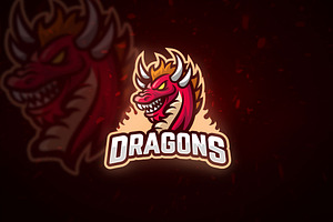 Red Dragon - Mascot & Esport Logo