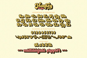 Monkey Script - Groovy Retro Font