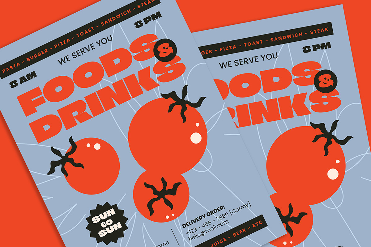 Food Flyer, a Flyer Template by Gumico Studio. (Photo 2 of 3)