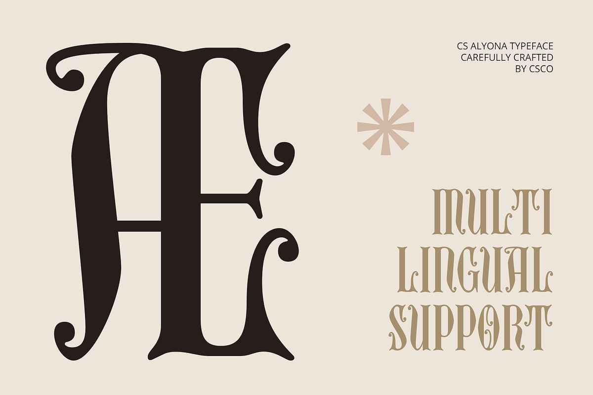 CS Alyona – Gothic Font, a Serif Font by Craft Supply Co. (Photo 4 of 8)