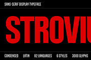Strovius Condensed Font, a Sans Serif Font by redtype.studio (Thumbnail 1 of 9)