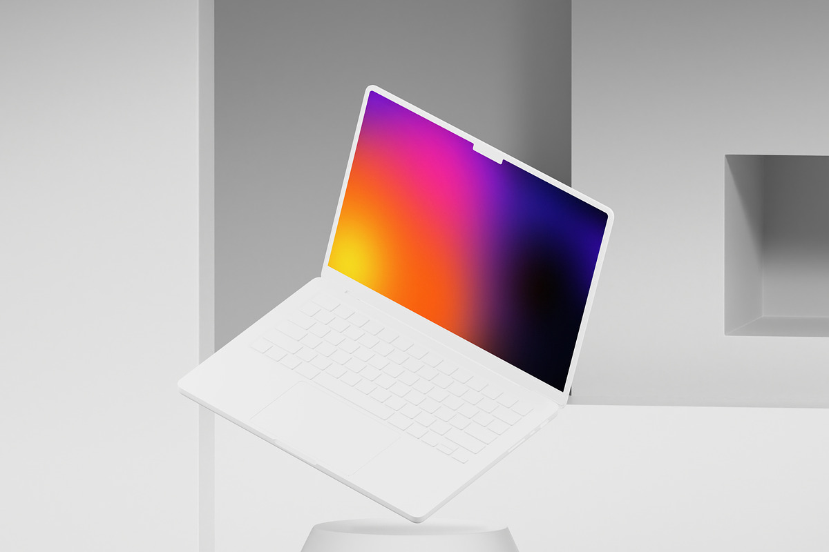 MacBook 14 Pro Clay Mockups, a Mac Mockup by Craftwork (Photo 4 of 7)