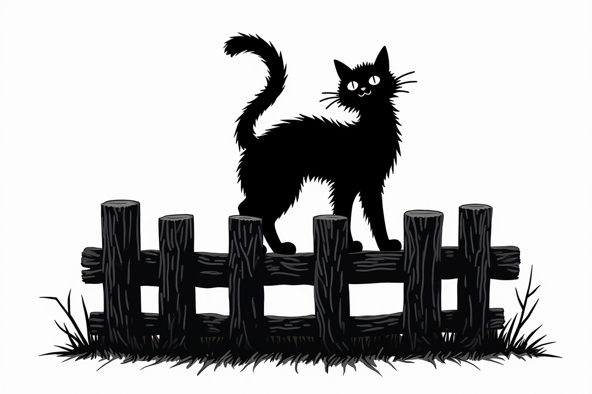 Elegant Cat  Silhouette Bundle, an Object Graphic by hafijul (Photo 3 of 11)