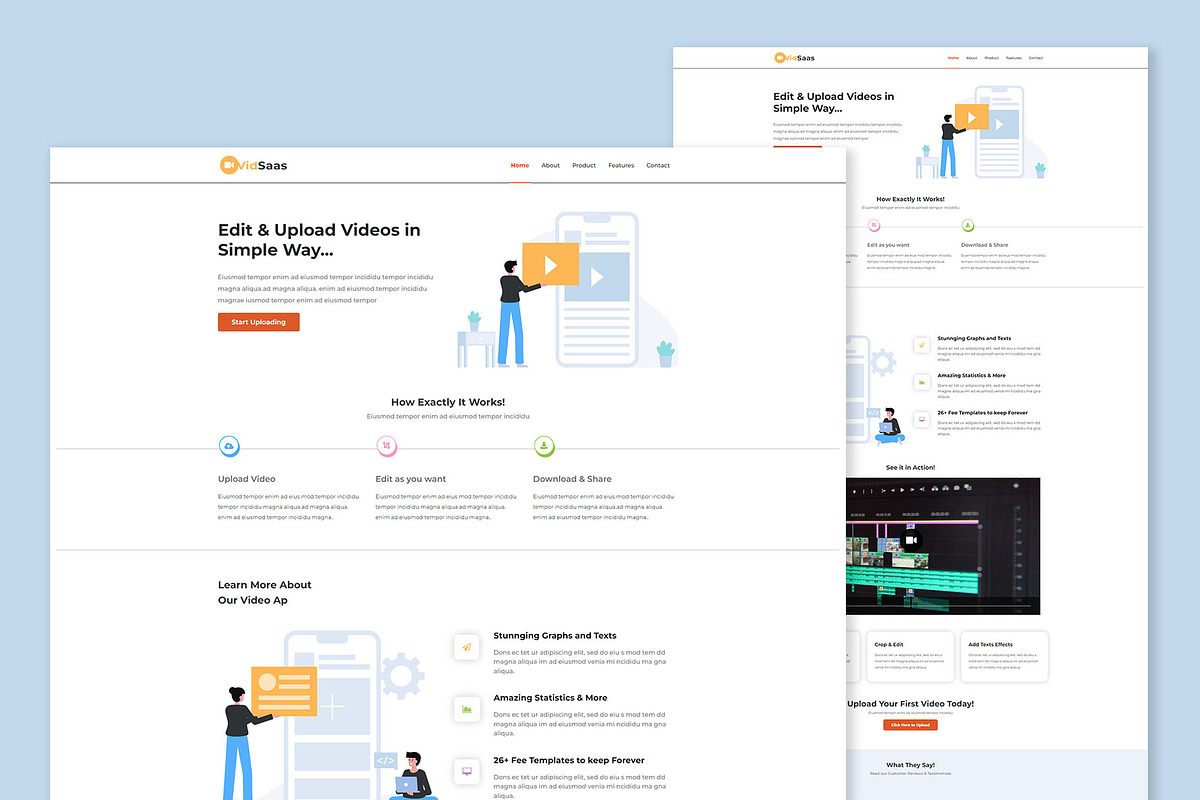 Tech Saas Landing Page, a Landing Page Template by K_Srinivas