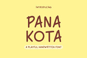 Panakota - Handwritten Font, a Handwritten Font by Pikgura (Thumbnail 1 of 7)