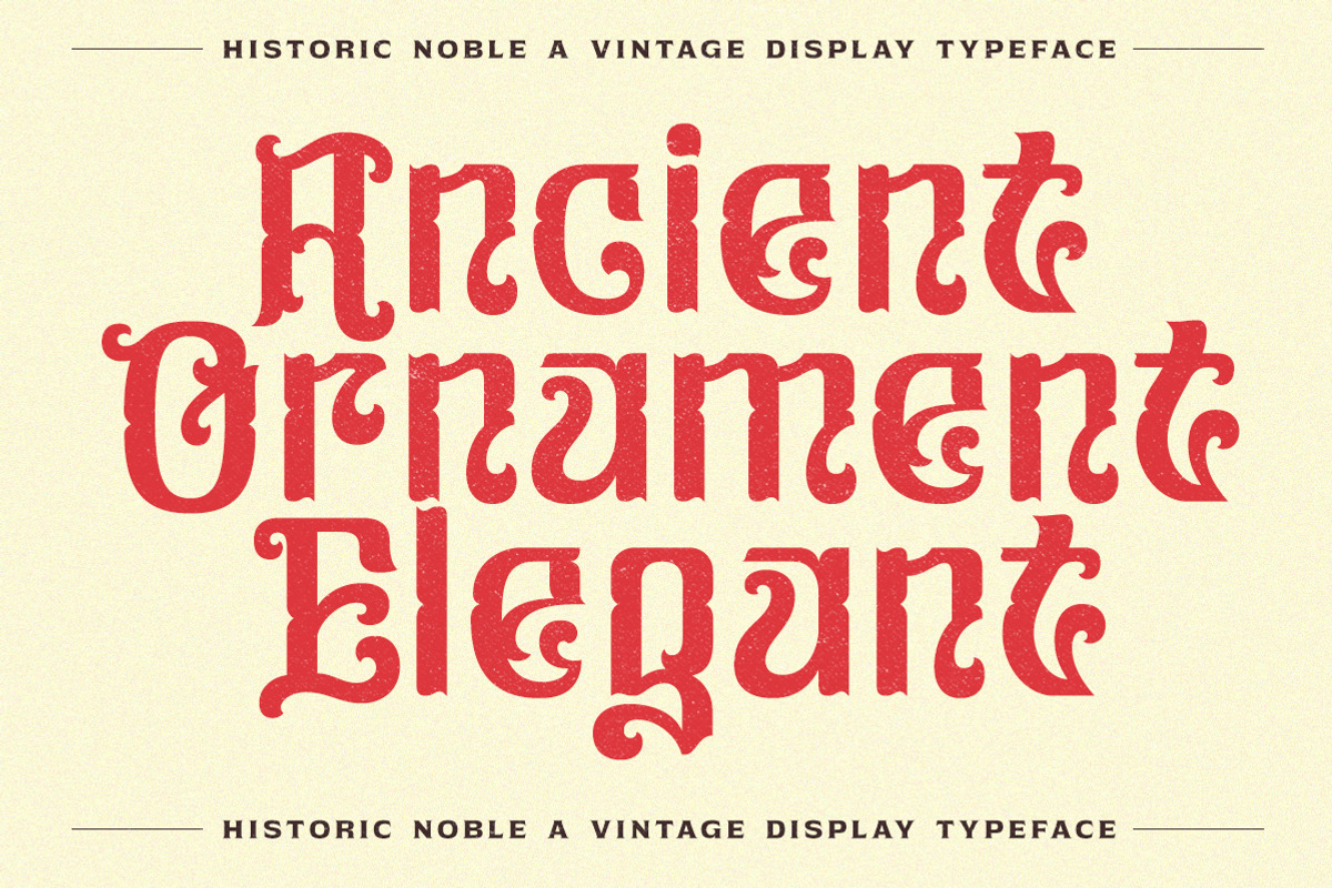 Historic Noble - Vintage Display, a Font by Typeskets (Photo 2 of 8)