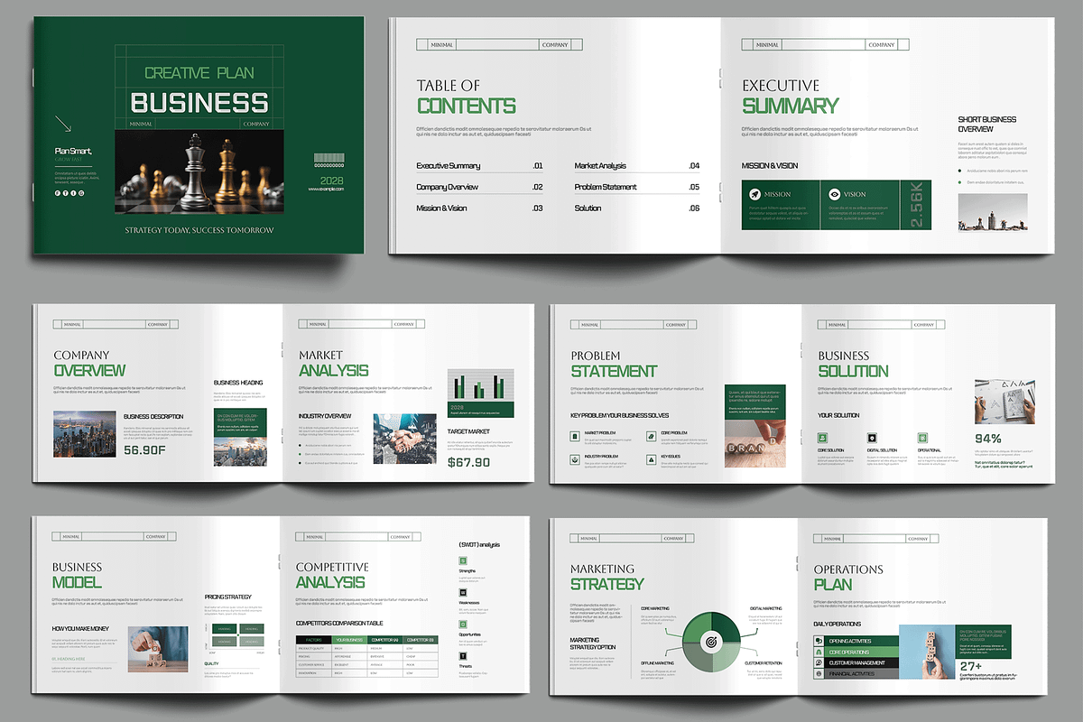 Modern Business Plan Template Design, a Brochure Template by MightyDesign (Photo 1 of 8)