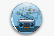 Retro Radio vector illustration, a Decorative Illustration by zyxroun shop (Thumbnail 3 of 3)