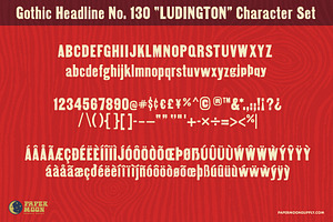 Ludington Vintage Letterpress Font