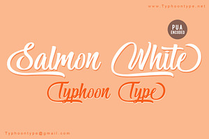 Salmon White Font