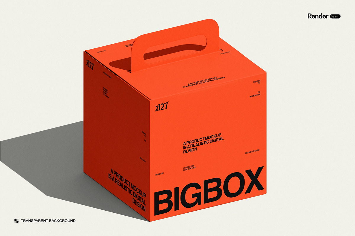 Paper Box Mockup Set, a Packaging Mockup by Renderteam (Photo 6 of 11)