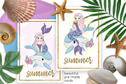 MERMAID VACATION, a Decorative Illustration by FARAWAYKINGDOM (Thumbnail 9 of 11)