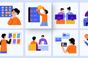 Work Illustration Art Set, a Work Illustration by Brickclay (Thumbnail 5 of 9)