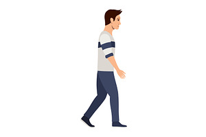 Animated sequence of a man, a Person Illustration by Things for designers