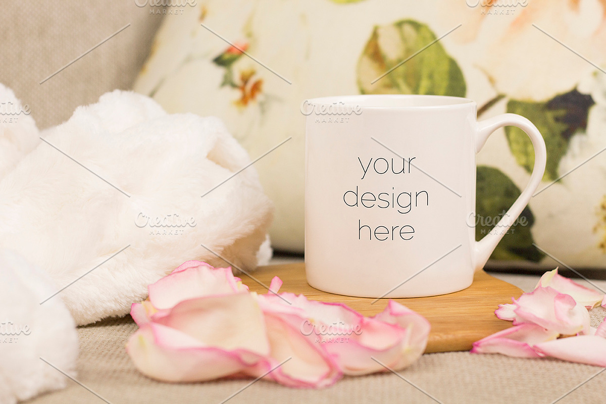 Valentine's Day Mug Mockup #2, a Cups & Container Mockup by Kreanille Design