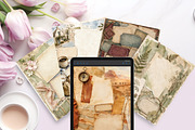 Vintage Travel Junk Journal Pages, a Background Graphic by LA Design (Thumbnail 5 of 10)