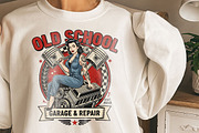 Retro Pin-Up Cowgirl Clipart Bundle, a Graphic by GlitterCraft (Thumbnail 56 of 61)