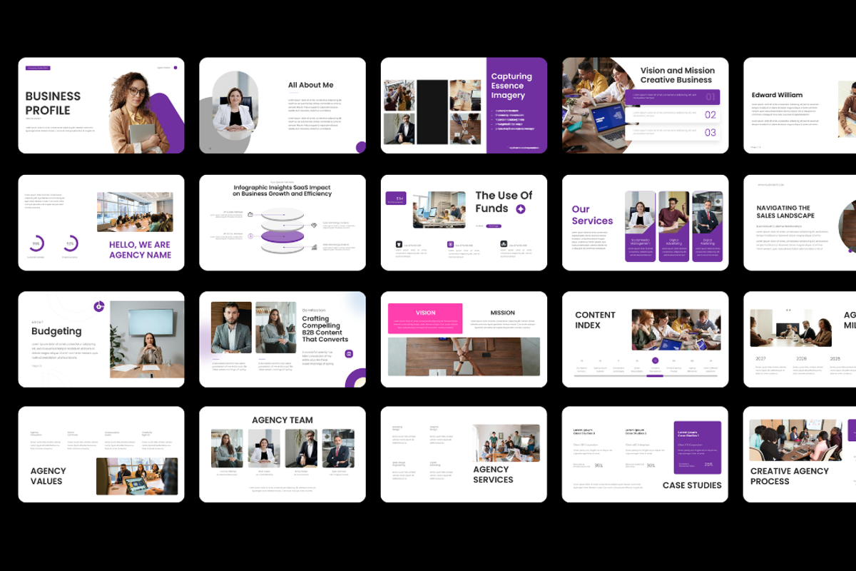 Company Profile Powerpoint Template, a Presentation Template by Hammad Arif (Photo 2 of 3)