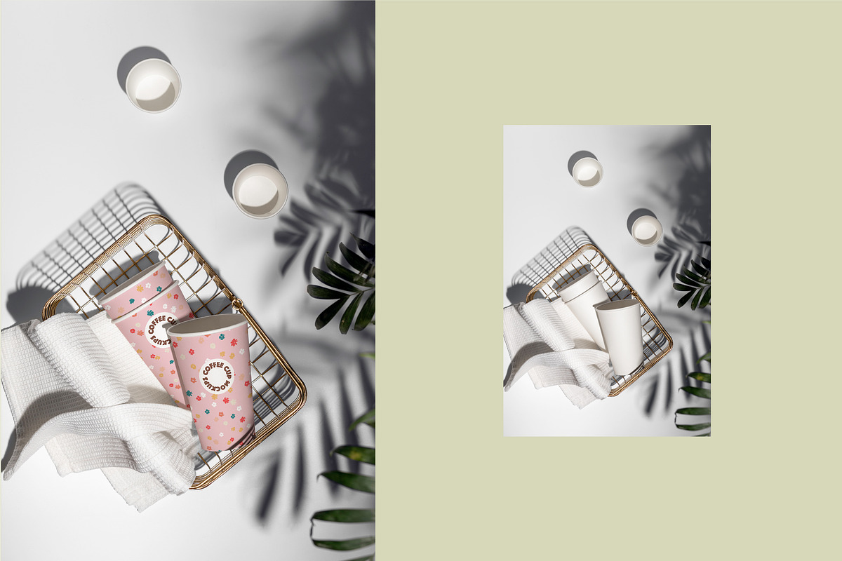 PAPER COFFEE CUP MOCKUP SET, a Cups & Container Mockup by MCKP*ME (Photo 10 of 16)