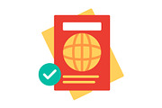 Passport Flat Icon, a Duotone Icon by Pexelpy (Thumbnail 1 of 2)