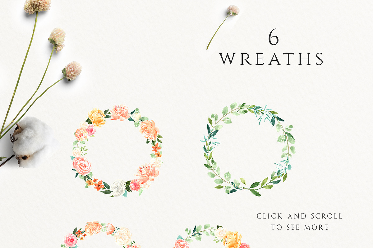 Watercolor Floral Set - Charming, an Illustration by Pixavics (Photo 8 of 9)