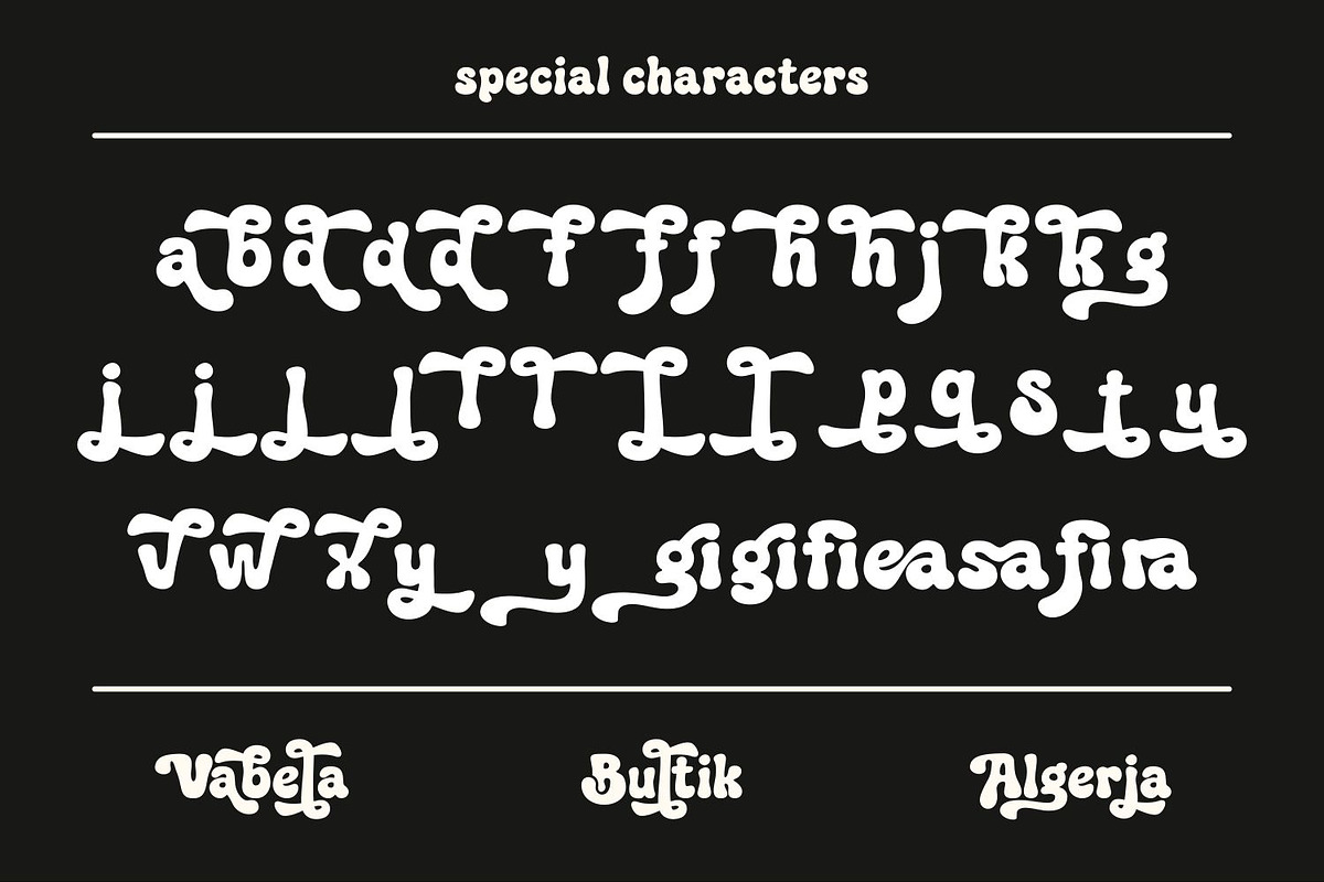Bultik Retro Bubble Font for Groovy, a Slab Serif Font by WhymoreArt (Photo 2 of 12)