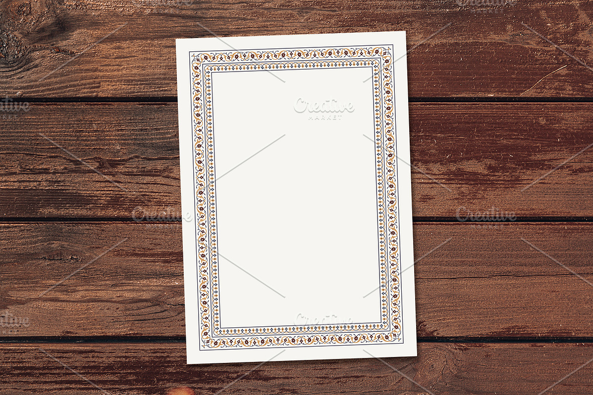 Agra Floral Frame, a Background Graphic by Azat1976