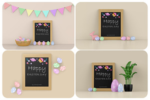 Easter Frame Mockups, a Mockup by Mockups Planet