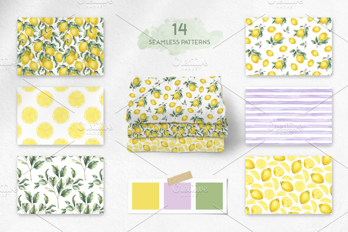 Lemon watercolor illustration, an Illustration by Fedulova Art (Photo 5 of 14)
