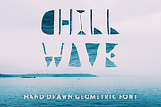 Chill Wave - Geometric Font, a Sans Serif Font by Jordan Dale Young (Thumbnail 1 of 5)