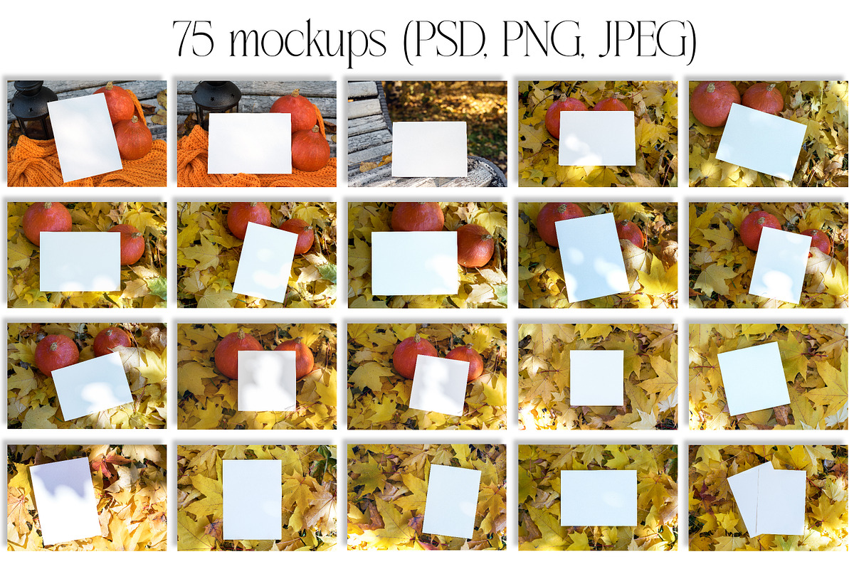 Autumn Mockup Bundle. Fall Mockup., a Print Template by MockupMarket (Photo 5 of 20)