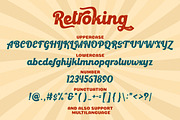 Retroking - Retro Font, a Script Font by PutraCetol Studio (Thumbnail 10 of 11)