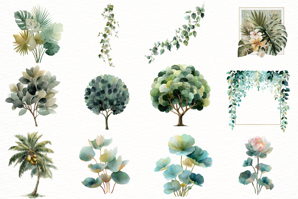 Watercolor Cute Baby Safari Animals, an Illustration by Designworld (Photo 6 of 8)