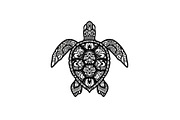 Mandala Sea Turtle SVG Bundle, an Illustration by yasushie (Thumbnail 17 of 31)