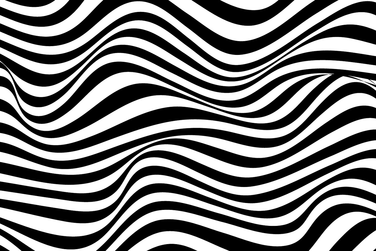 Waving black and white stripes, a Decorative Illustration by BestPics