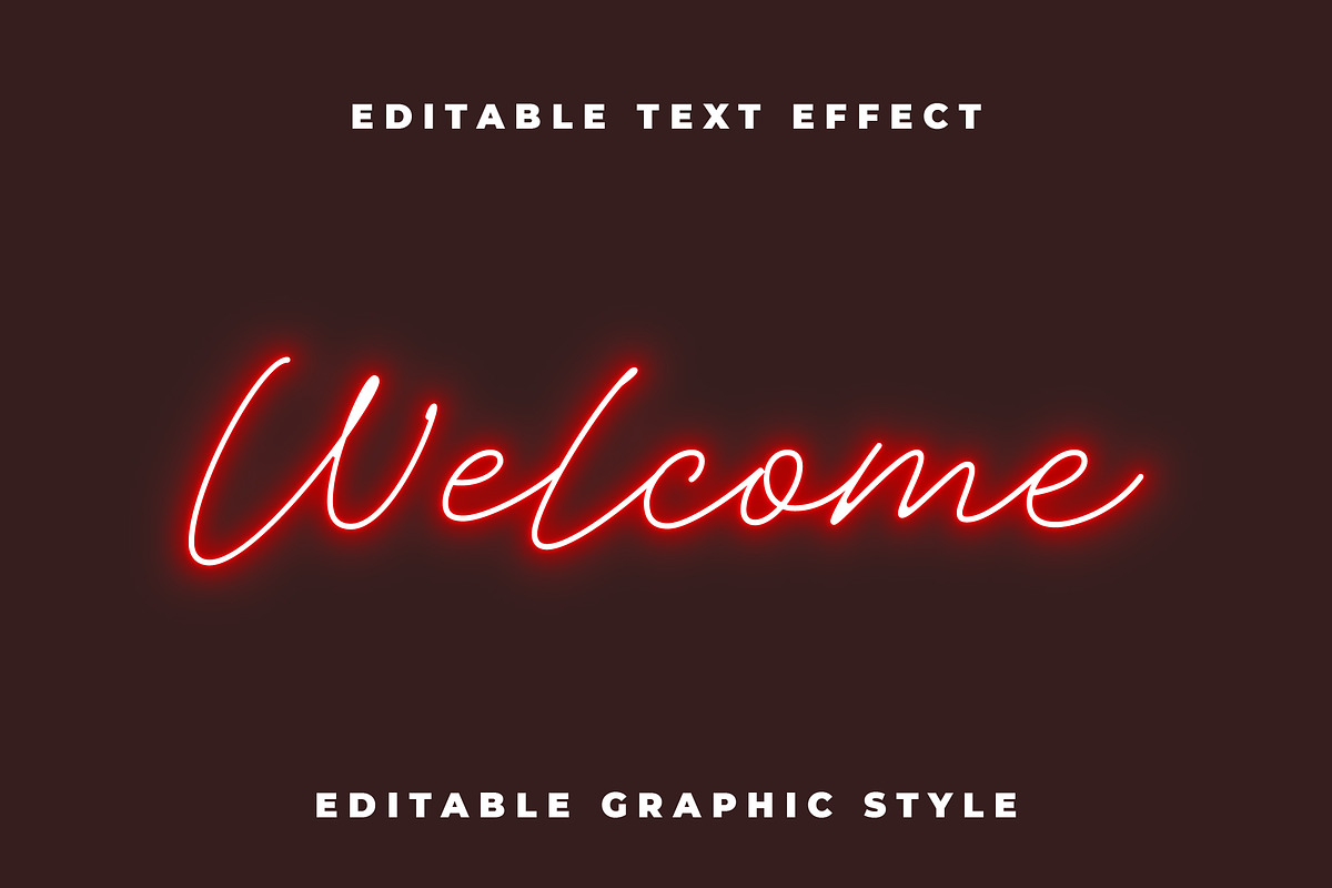 Neon Script Lined Text Effect