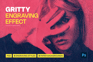 Gritty Engraving Effect
