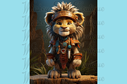 Cute Cartoon Shaman Animals, a Wallpaper Graphic by Whiskey Bee Boutique (Thumbnail 7 of 21)