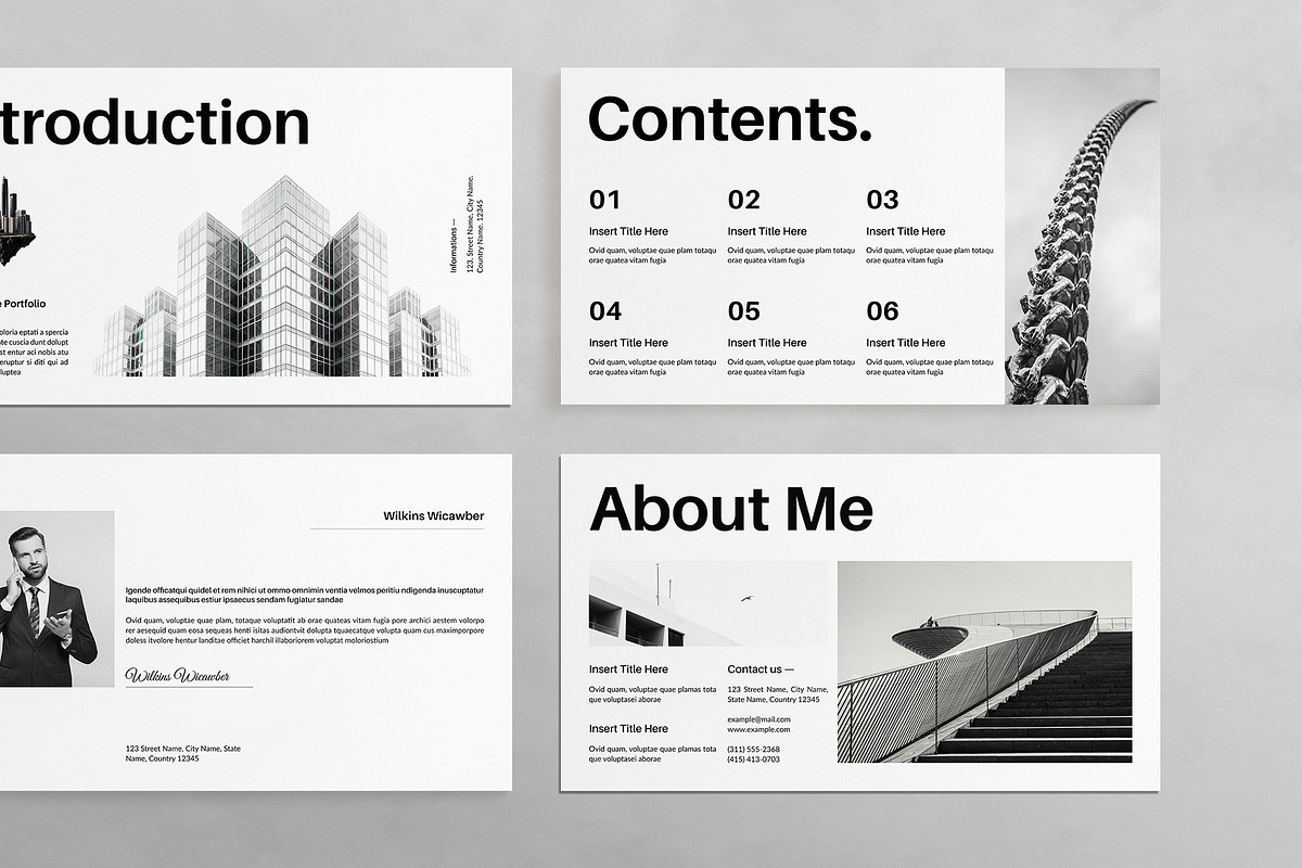 Architecture Portfolio Presentation, a Presentation Template by GoldenGrid Studio (Photo 2 of 6)