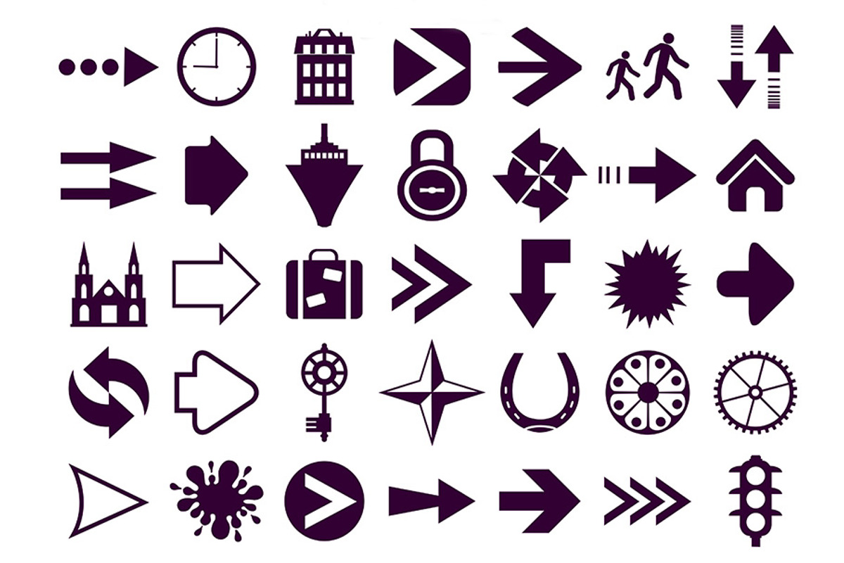 Sticker arrows printable set, an Object Graphic by AlexZeL