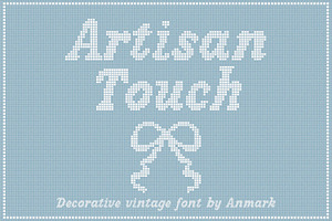 Artisan Touch Vintage Pixel Font, a Serif Font by AnMark