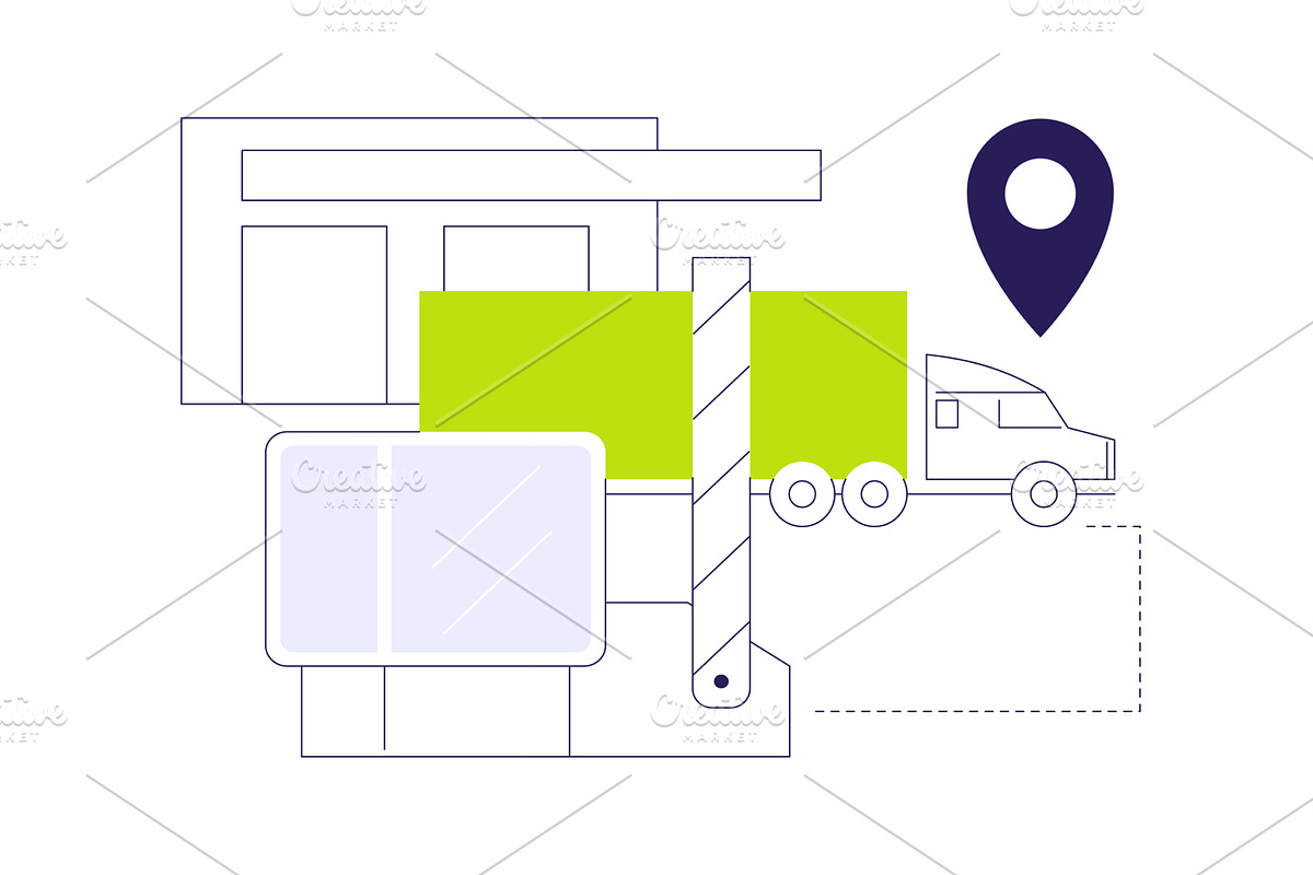 Import of goods abstract concept, a Finance Illustration by Visual Generation