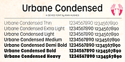 Urbane Condensed, a Sans Serif Font by Device (Thumbnail 5 of 7)