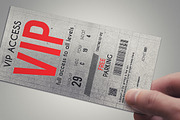 Stylish VIP PASS template, a Card Template by Tzochko (Thumbnail 2 of 5)