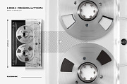 Cassette Mockup Bundle, a Product Mockup by FLYERWRK (Thumbnail 8 of 16)