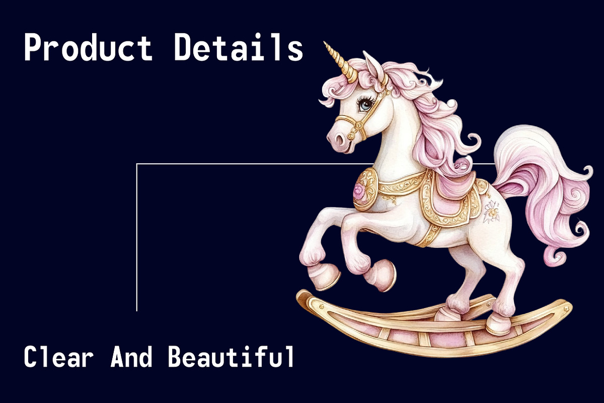 Watercolor Unicorn Kingdom Clipart, a Seasonal Illustration by CitraGraphics (Photo 6 of 6)