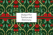 Art Nouveau Christmas Patterns, a Pattern Graphic by RachelStudio (Thumbnail 9 of 10)